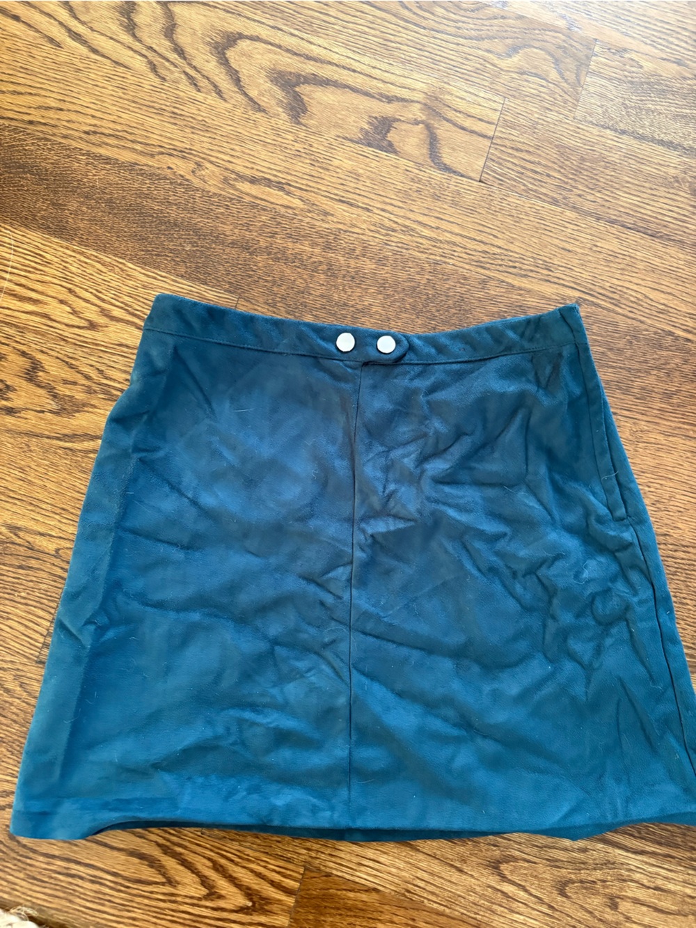 Primark Teal Mini Skirt with Button Waist